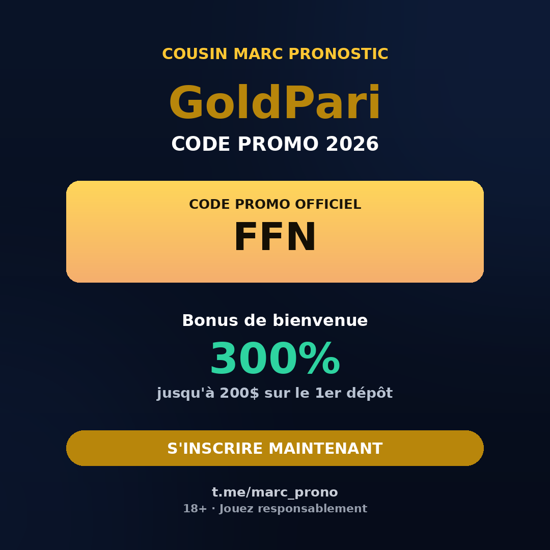GoldPari promo code 2026 poster: FFN — Cousin Marc