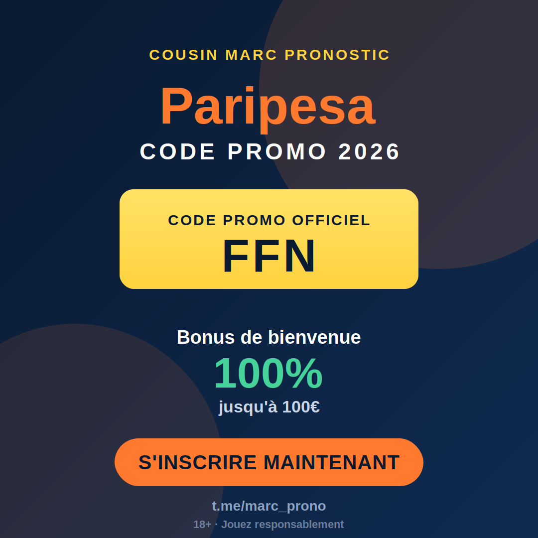 Paripesa promo code 2026 poster: FFN — Cousin Marc