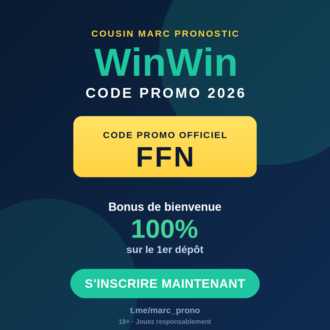 WinWin promo code 2026 poster: FFN — Cousin Marc