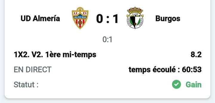 ⚽ Almería – Burgos — @8.2 — Cousin Marc
